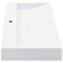 Lavabo 80x46x11 cm resina mineral/mármol blanco de vidaXL, Lavabos - Ref: Foro24-144065, Precio: 193,29 €, Descuento: %
