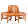 Banco de árbol de madera Ø 160 cm de , Bancos de jardín - Ref: Foro24-41777, Precio: 440,75 €, Descuento: %