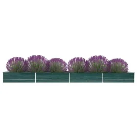 Green galvanized steel flowerbed 600x80x45 cm by , Pots and planters - Ref: Foro24-47073, Price: 115,47 €, Discount: %