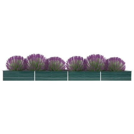 Arriate de acero galvanizado verde 600x80x45 cm de , Maceteros y jardineras - Ref: Foro24-47073, Precio: 102,20 €, Descuento: %