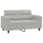 Set Sofas mit Kissen 3 Stück hellgrauer Mikrofaserstoff von , Sofas - Ref: Foro24-3202291, Preis: 840,70 €, Rabatt: %