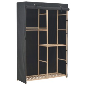 Armario de tela de 3 niveles gris 110x40x170 cm de vidaXL, Armarios roperos - Ref: Foro24-248188, Precio: 103,84 €, Descuento: %