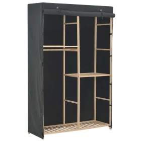 Armario de tela de 3 niveles gris 110x40x170 cm de vidaXL, Armarios roperos - Ref: Foro24-248188, Precio: 106,52 €, Descuento: %