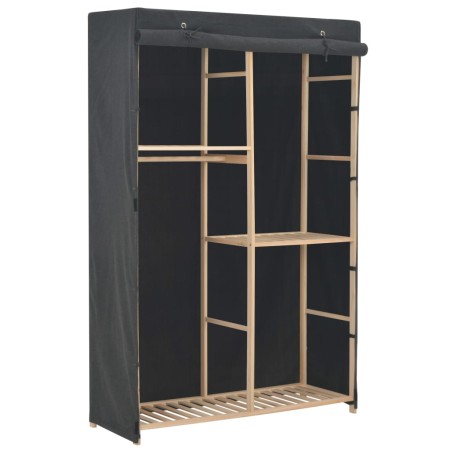 Armario de tela de 3 niveles gris 110x40x170 cm de vidaXL, Armarios roperos - Ref: Foro24-248188, Precio: 103,84 €, Descuento: %