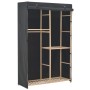 Armario de tela de 3 niveles gris 110x40x170 cm de vidaXL, Armarios roperos - Ref: Foro24-248188, Precio: 103,84 €, Descuento: %