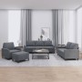 Juego de sofás con cojines 4 piezas terciopelo gris oscuro de , Sofás - Ref: Foro24-3201487, Precio: 647,50 €, Descuento: %