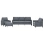 Juego de sofás con cojines 4 piezas terciopelo gris oscuro de , Sofás - Ref: Foro24-3201487, Precio: 647,50 €, Descuento: %
