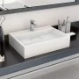 Lavabo 50x38x13 cm resina mineral/mármol blanco de vidaXL, Lavabos - Ref: Foro24-144063, Precio: 125,61 €, Descuento: %