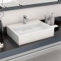 Lavabo 50x38x13 cm resina mineral/mármol blanco de vidaXL, Lavabos - Ref: Foro24-144063, Precio: 128,07 €, Descuento: %
