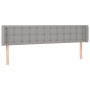 Cabecero con LED de tela gris claro 183x16x78/88 cm de vidaXL, Cabeceros y pies de cama - Ref: Foro24-3123684, Precio: 76,85 ...