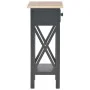 Black wooden side table 27x27x65.5 cm by , Side tables - Ref: Foro24-280059, Price: 69,03 €, Discount: %