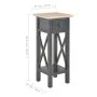 Black wooden side table 27x27x65.5 cm by , Side tables - Ref: Foro24-280059, Price: 69,03 €, Discount: %