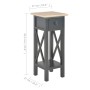 Mesa auxiliar de madera negro 27x27x65,5 cm de , Mesas auxiliares - Ref: Foro24-280059, Precio: 70,12 €, Descuento: %