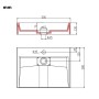 Lavabo 50x38x13 cm resina mineral/mármol blanco de vidaXL, Lavabos - Ref: Foro24-144063, Precio: 128,07 €, Descuento: %