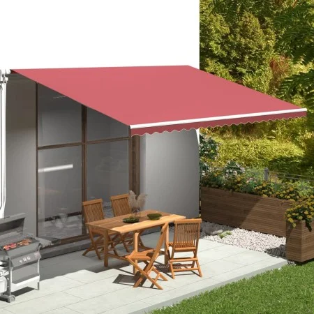 Tela de repuesto para toldo rojo burdeos 5x3,5 m de , Toldos - Ref: Foro24-311972, Precio: 94,99 €, Descuento: %