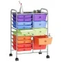 Portable storage cart XXL with 15 plastic drawers in multiple colors. by , Cargo forklifts - Ref: Foro24-320410, Price: 116,3...