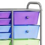 Carrito de almacenaje portátil XXL 15 cajones plástico multicolor de , Carretillas de carga - Ref: Foro24-320410, Precio: 117...