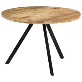 Mesa de comedor madera maciza de mango 110x75 cm de , Mesas de cocina y de comedor - Ref: Foro24-338476, Precio: 220,60 €, De...