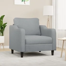 Sillón de tela gris claro 60 cm de , Sofás - Ref: Foro24-359343, Precio: 188,63 €, Descuento: %