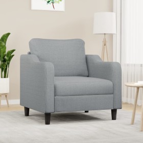 Sillón de tela gris claro 60 cm de , Sofás - Ref: Foro24-359343, Precio: 145,43 €, Descuento: %