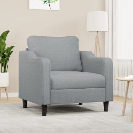 Sillón de tela gris claro 60 cm de , Sofás - Ref: Foro24-359343, Precio: 145,43 €, Descuento: %