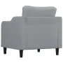 Sillón de tela gris claro 60 cm de , Sofás - Ref: Foro24-359343, Precio: 188,63 €, Descuento: %