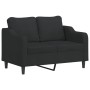 Sofá de 2 plazas de tela negro 120 cm de , Sofás - Ref: Foro24-359355, Precio: 206,47 €, Descuento: %