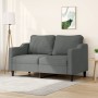 Sofá de 2 plazas de tela gris oscuro 140 cm de , Sofás - Ref: Foro24-359360, Precio: 207,52 €, Descuento: %