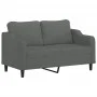 Dark gray 2-seater fabric sofa, 140 cm by , Sofas - Ref: Foro24-359360, Price: 193,94 €, Discount: %