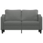 Sofá de 2 plazas de tela gris oscuro 140 cm de , Sofás - Ref: Foro24-359360, Precio: 207,52 €, Descuento: %