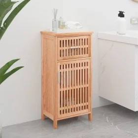 Mueble de baño madera maciza de nogal 42x29x82 cm de , Tocadores de baño - Ref: Foro24-350354, Precio: 80,91 €, Descuento: %