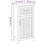 Mueble de baño madera maciza de nogal 42x29x82 cm de , Tocadores de baño - Ref: Foro24-350354, Precio: 84,94 €, Descuento: %