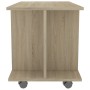 Mueble de TV ruedas madera ingeniería roble Sonoma 80x40x45 cm de , Muebles TV - Ref: Foro24-800192, Precio: 52,49 €, Descuen...