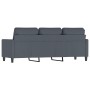 Sofá de 3 plazas terciopelo gris oscuro 180 cm de , Sofás - Ref: Foro24-359210, Precio: 295,28 €, Descuento: %