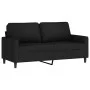 Sofá de 2 plazas terciopelo negro 140 cm de , Sofás - Ref: Foro24-359204, Precio: 229,50 €, Descuento: %