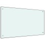 Protección salpicaduras cocina vidrio templado blanco 90x50 cm de vidaXL, Herramientas y utensilios de cocina - Ref: Foro24-2...