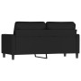 Sofá de 2 plazas terciopelo negro 140 cm de , Sofás - Ref: Foro24-359204, Precio: 235,94 €, Descuento: %