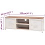 Mueble para TV blanco 120x30x40 cm de , Muebles TV - Ref: Foro24-245457, Precio: 253,71 €, Descuento: %