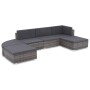 Set de sofás de jardín 6 piezas y cojines ratán sintético gris de , Conjuntos de jardín - Ref: Foro24-44432, Precio: 509,08 €...