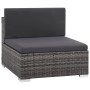 Set de sofás de jardín 6 piezas y cojines ratán sintético gris de , Conjuntos de jardín - Ref: Foro24-44432, Precio: 509,08 €...