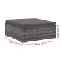 Set de sofás de jardín 6 piezas y cojines ratán sintético gris de , Conjuntos de jardín - Ref: Foro24-44432, Precio: 509,08 €...
