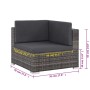 Set de sofás de jardín 6 piezas y cojines ratán sintético gris de , Conjuntos de jardín - Ref: Foro24-44432, Precio: 509,08 €...