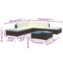Set muebles de jardín 6 piezas y cojines ratán sintético marrón de , Conjuntos de jardín - Ref: Foro24-42085, Precio: 664,29 ...