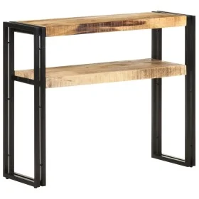Mesa consola de madera de mango rugosa 90x30x75 cm de , Mesas auxiliares - Ref: Foro24-321096, Precio: 120,47 €, Descuento: %