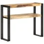 Rough mango wood console table 90x30x75 cm by , Side tables - Ref: Foro24-321096, Price: 120,47 €, Discount: %
