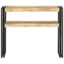 Rough mango wood console table 90x30x75 cm by , Side tables - Ref: Foro24-321096, Price: 120,47 €, Discount: %
