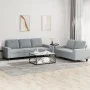 2-piece light gray fabric sofa set by , Sofas - Ref: Foro24-3201898, Price: 484,82 €, Discount: %