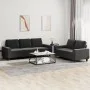 Juego de sofás 2 piezas tela negro de , Sofás - Ref: Foro24-3201902, Precio: 480,52 €, Descuento: %