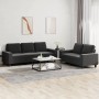 Juego de sofás 2 piezas tela negro de , Sofás - Ref: Foro24-3201902, Precio: 496,22 €, Descuento: %