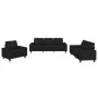 Juego de sofás 3 piezas tela negro de , Sofás - Ref: Foro24-3201870, Precio: 723,59 €, Descuento: %